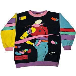 Neo Max Peter Max Vintage 1987 Sweatshirt Men's Medium Pop Art